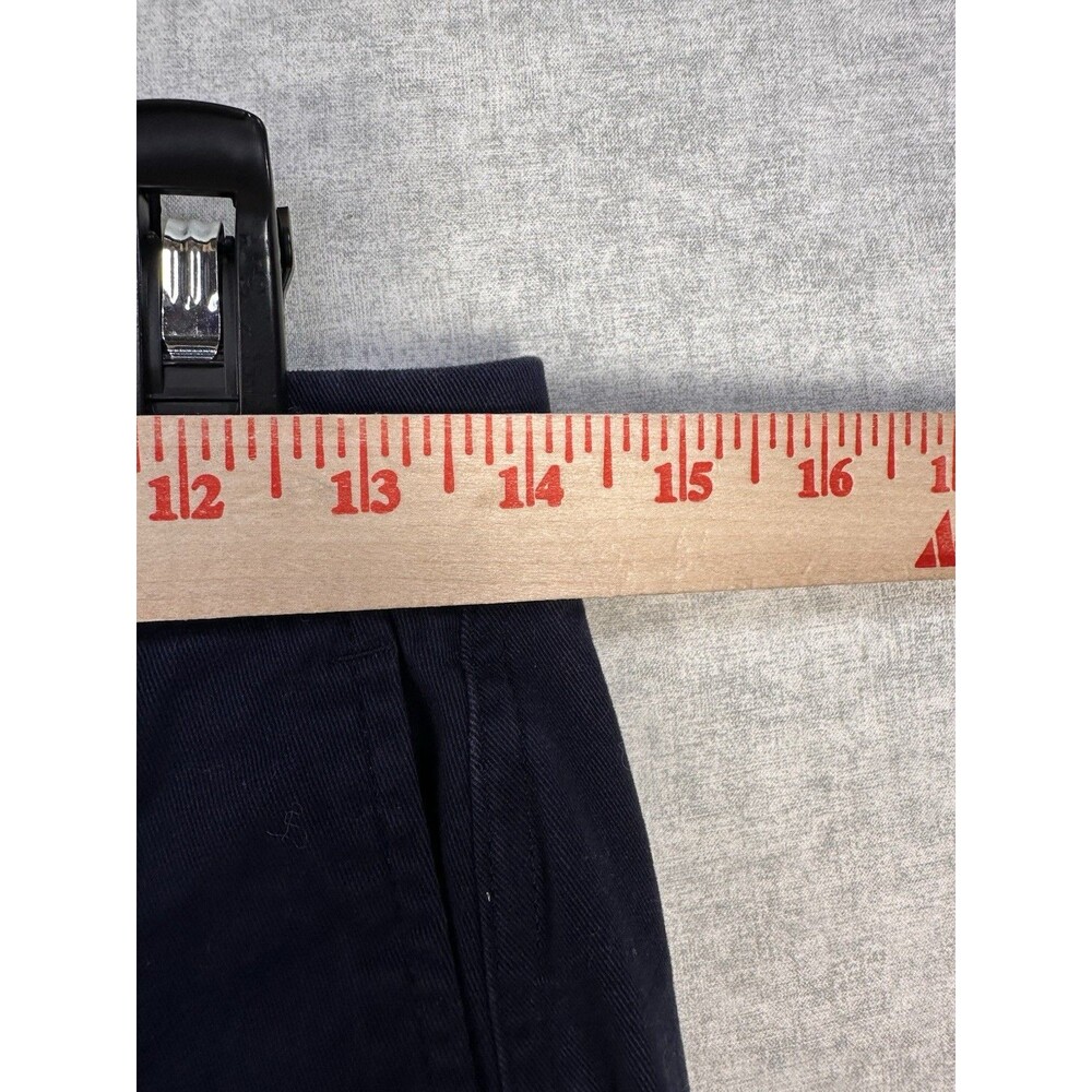 J Crew High Rise Girlfriend Chino Pants Navy Blue size 0 School Uniform Stretch - Picture 4 of 7